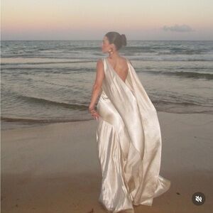 ZARA NWT LIMITED EDITION Wrinkled Effect Satin Dress